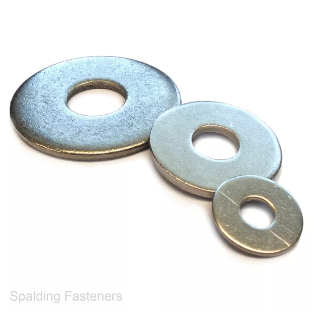 A2 Stainless Steel Form G Flat Washers M3 M4 M5 M6 M8 M10 M12 M14 M16