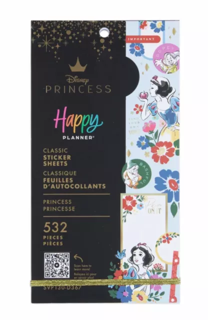 NEW! Happy Planner Disney Snow White Value Pack Sticker Book