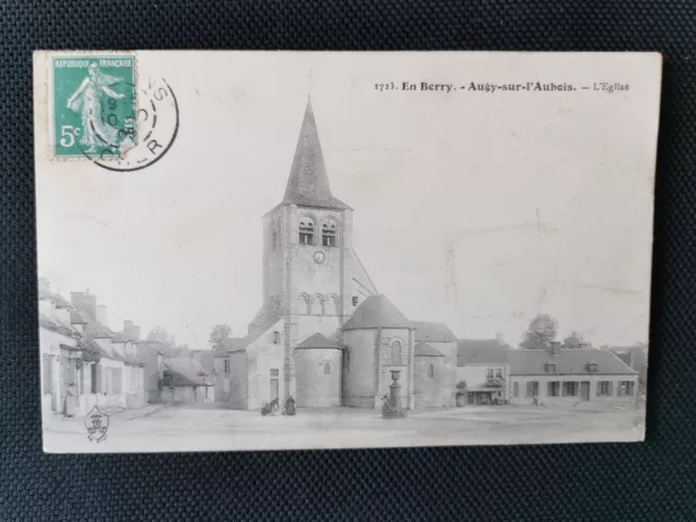 CPA 18 En Berry - AUGY-SUR-L'AUBOIS - L'Eglise