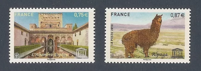 FRANCE 2010 - Timbres de Service UNESCO n° 148 et 149 NEUFS** LUXE MNH