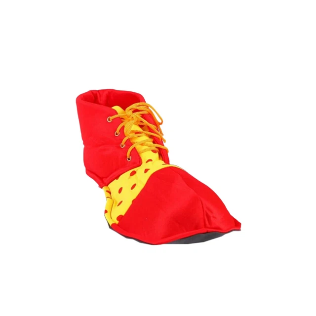 Stivali clown rossi scarpe clown maschera costume festa clown pantofole