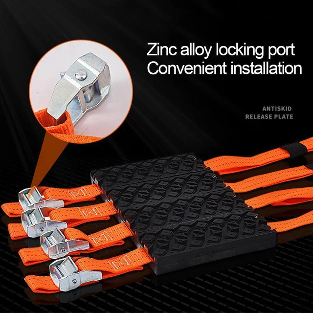 Polyurethane Mud Sand Traction Device Car Tire Anti-Skid Chain Mat J5Y2 V2P5