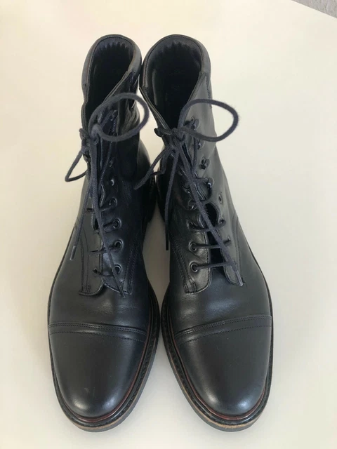 ROBERT CLERGERIE,tres belle bottine montante noire en cuir,taille 37,comme neuve