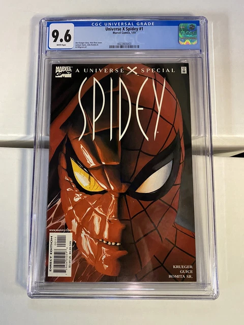 Universe X Spidey 1 CGC 9.6 ALEX ROSS VENOMIZED COVER 2001 Brand New Slab, RARE!
