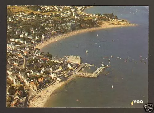 LARMOR , Env. LORIENT (56) VILLAS & PORT en vue aérienne en 1981