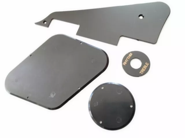 SET PICKGUARD Les Paul black 1 ply pour toutes LP