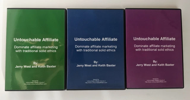 Untouchable Affiliate - Jerry West and Keith Baxter 3 Volumes Afiliate Marketing