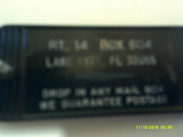 Vintage Key Tag - If Found Drop In Any Mail Box Lake City, FL
