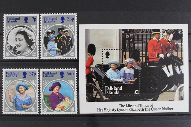 Falklandinseln, MiNr. 427-430 + Block 5, postfrisch / MNH - 633455