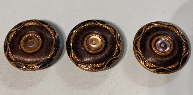 Bouton De Collection Ancien 19ème Siècle En Laiton - 11 Mm De Diamètre, Origine France