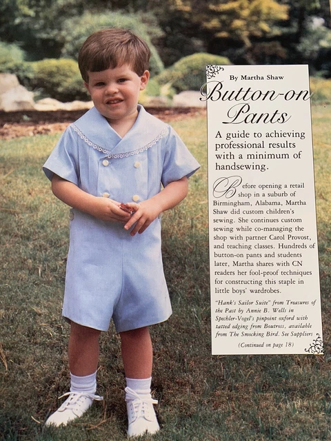 CREATIVE NEEDLE NOVEMBER December 1993 Free Patterns Smocking ...