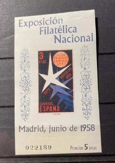 SPAGNA 1958 MNH Foglietto - AL040