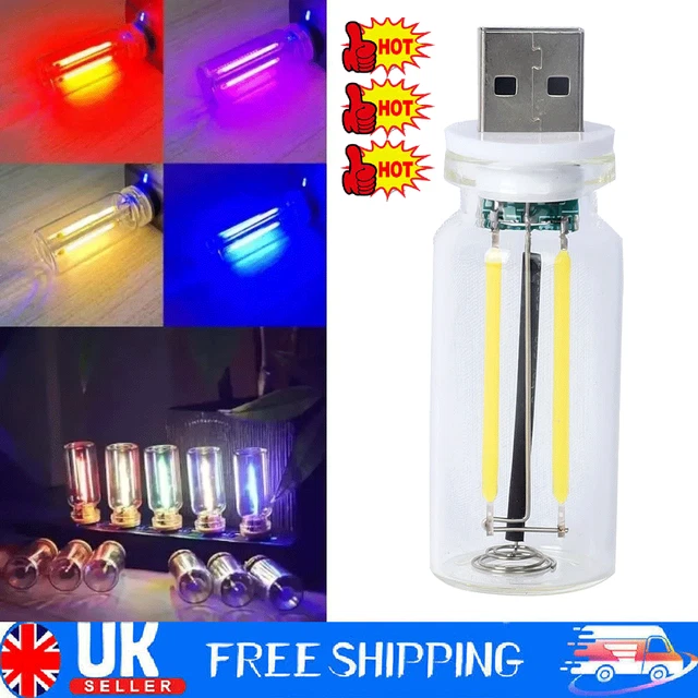 RETRO CLK LAMPS, Retro-Inspired Interior Mood Lamps, Mini USB Light ...