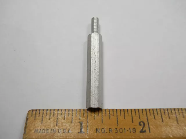 1/4" Hex x 1 1/2" Aluminum Standoff 8-32 Thread Male/Female K8435 (QTY 10 ea)C3