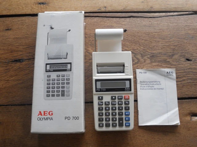 AEG OLYMPIA - Calculatrice Imprimante PD 700 avec boite et notice