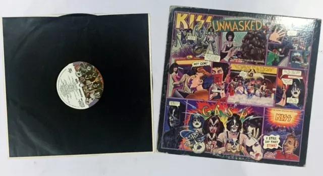 KISS Unmasked Promo LP w/ Poster 1980