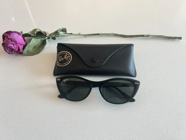 Ray Ban Nina Cat Eye Sunglasses (Black)