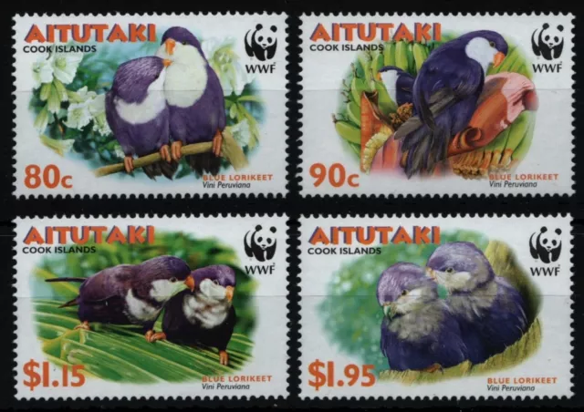 Aitutaki 2002 - Mi-Nr. 772-775 ** - MNH - Vögel / Birds