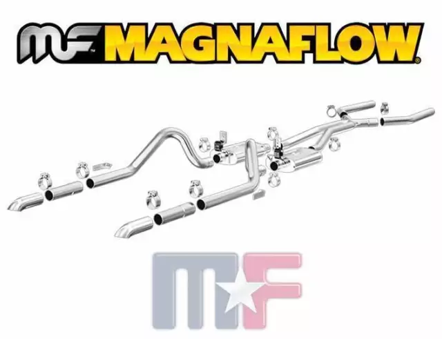 Magnaflow Edelstahl Sport Auspuff Bj.64-66 Ford Mustang 289 4,7L u. 3,3L 6 Zyl.