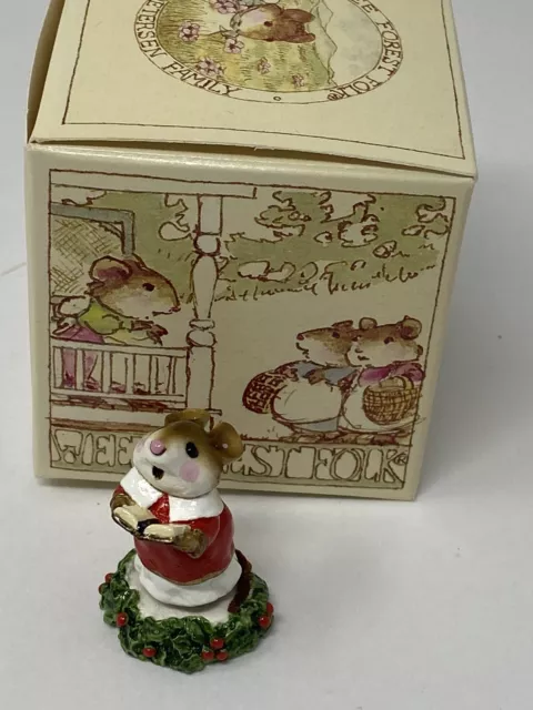 Wee Forest Folk 1987 William Petersen M147 Choir Mouse Christmas Holiday