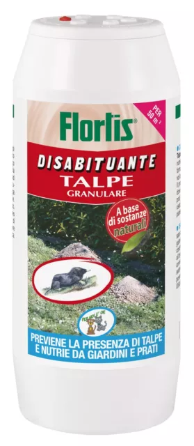 Disabituante Allontana Talpe Prato Giardino Granulato 1L Flortis