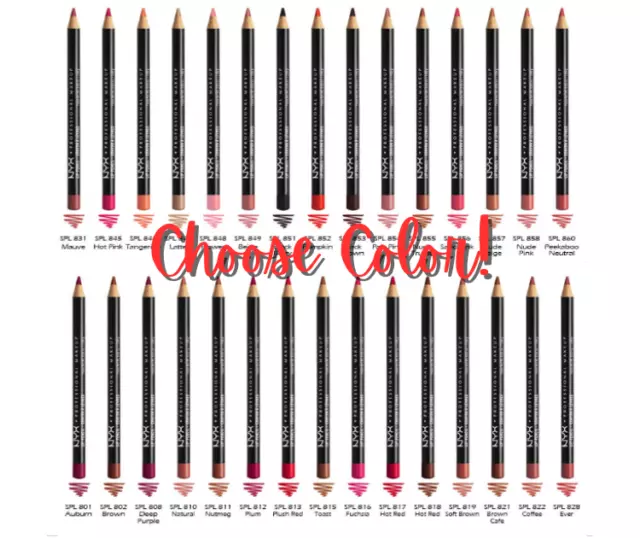NYX Cosmetics - Slim Lip Liner Pencil - CHOOSE COLOR: