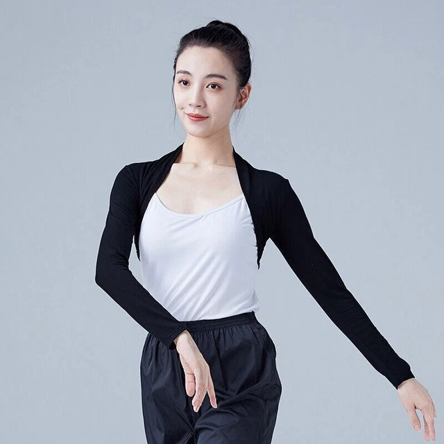 Women Ballet Short Dance Waistcoat Adults Teen Ballet Tops White Black Dance