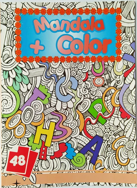 Malbuch 48 Mandala Motive Ausmalen Malen Designs Spiel Fun Spaß Malbuch Zeichnen