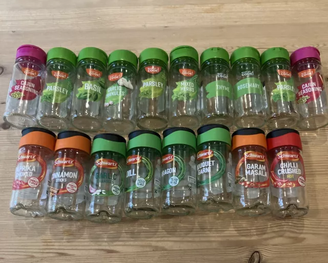 Empty schwartz spice jars best sale
