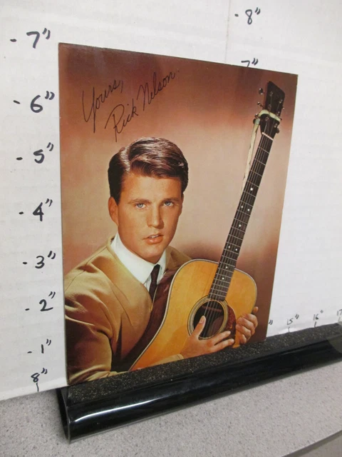 Ozzie and Harriet RICKY Nelson ABC TV show fan club photo 1950s Martin guitar