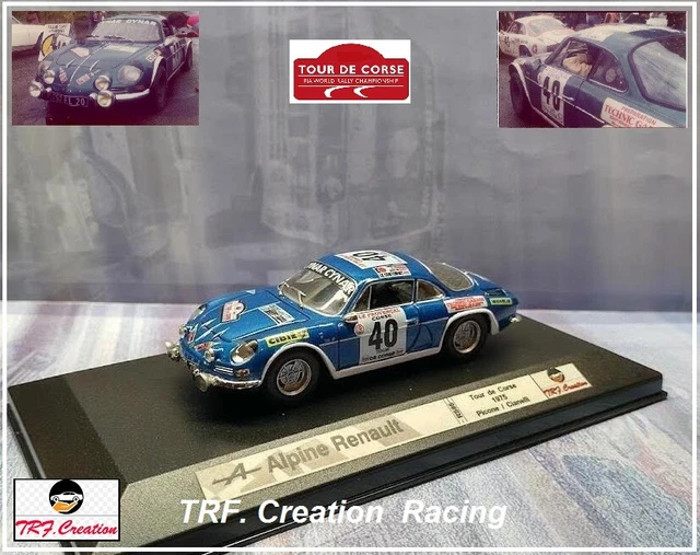Décalcomanies Renault Alpine A110 Macadam Tour De Corse 1/24 - Neuf - Pour Maquette