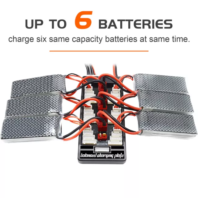 Parallel Charging Balance Board Lipo Battery Charger XT60/T Deans/XT90 Plug 3