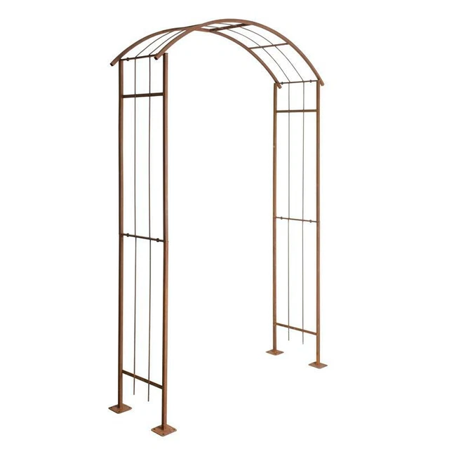 Rosenspalier Rosenbogen Torbogen 140 cm Rankhilfe Rost Metall Kletterhilfe Bogen