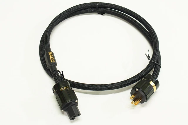 SAEC PL-7000 1.5m Power Cable PC-Triple C Furutech Plug Used Lowest Price