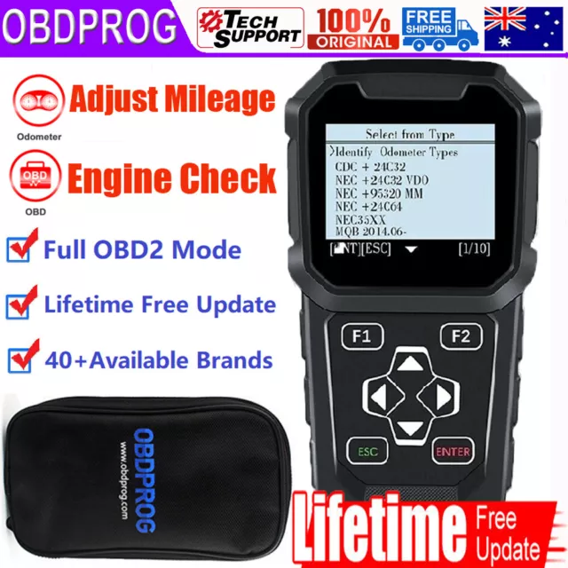 MT401 Car Adjust Mileage Correction Odometer Adjustment OBD Scanner Check Engine