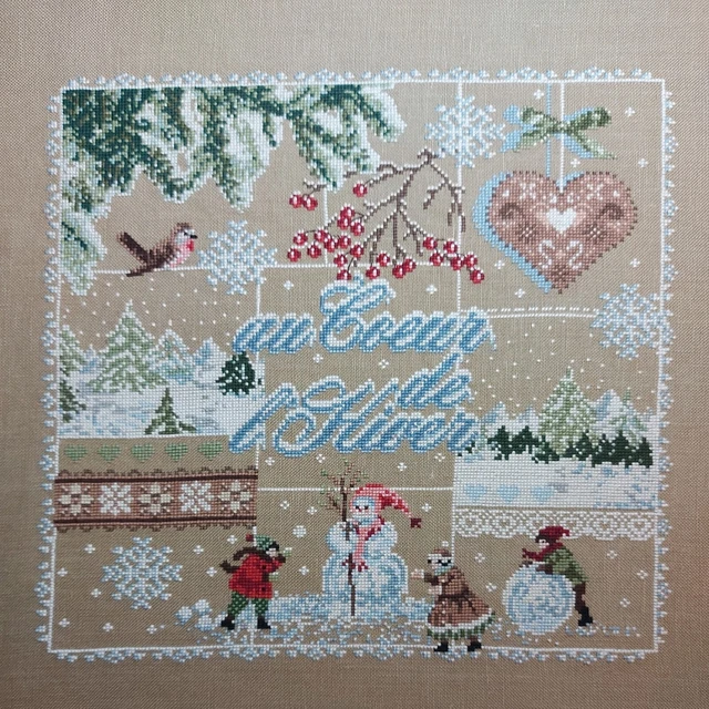 Madame La Fée - Au Coeur de l'Hiver - Stickbild - Kreuzstich - Handarbeit
