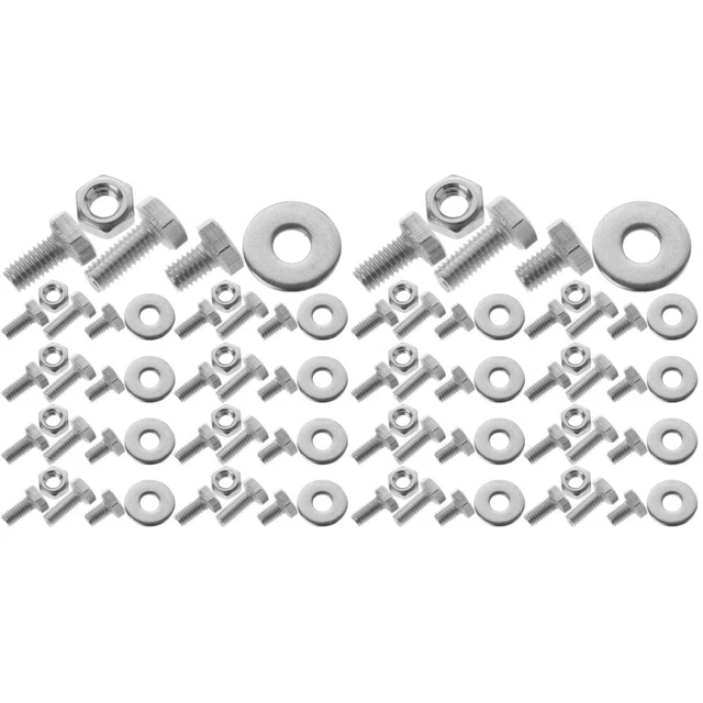 20 SETS CARRIAGE Bolt Locking Nut Washer Assortment Kit 304 Stainless Steel £46.15 PicClick UK