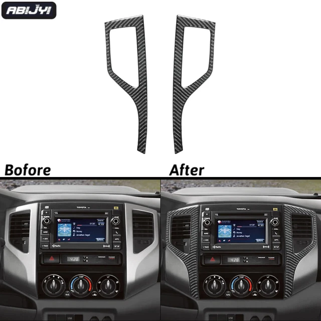 Cache Sortie D'aération Fibre De Carbone Pour Ford Ranger 2015-2021 - Garniture Tableau De Bord, Style Sport