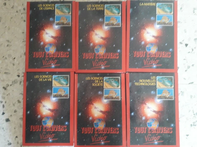 LOT DE 6 coffrets VhS "Tout l'Univers " 1991 Hachette EUR 16,00
