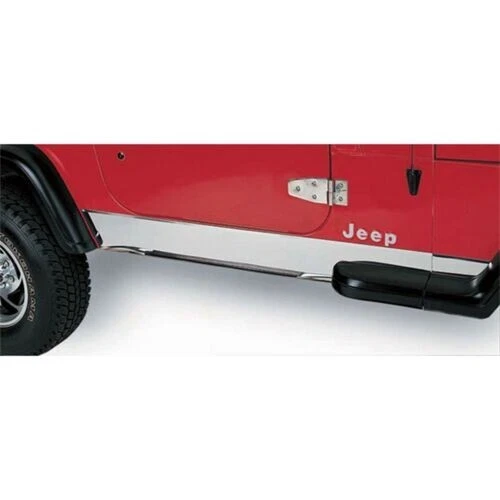 Rugged Ridge Rocker Panel Cover Stainless Steel Fits 97-06Wrangler TJ - 11145.02