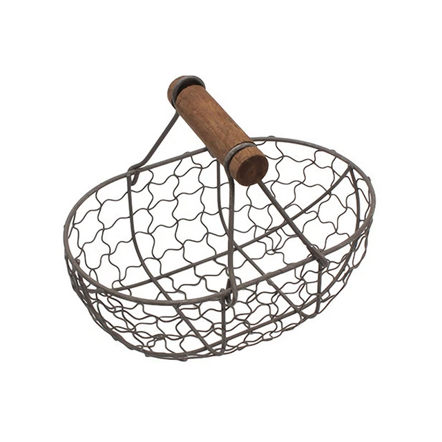 Household Organizer Basket Multi-use Strong Construction Delicate Wrought Iron