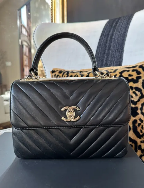 AUTHENTIC SMALL CHANEL Trendy CC Lambskin Leather Gold Hardware $5,700.00 -  PicClick