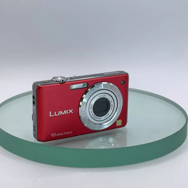 Panasonic Lumix DMC-FS62 10.0MP Compact Digital Camera RED# Tested # VGC # 758