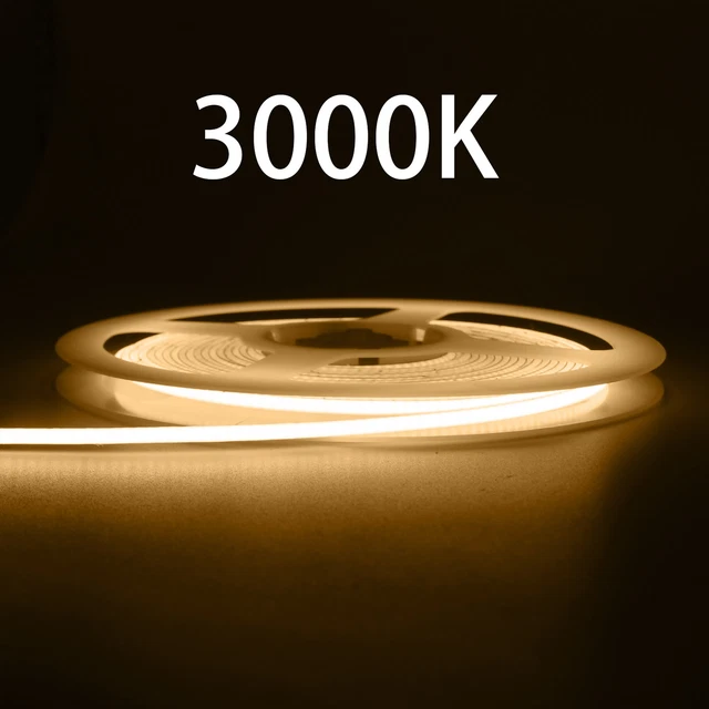Ultra Thin COB LED Strip 12V 2.7mm Width Flexible 480LEDs/m Tape Light Strips