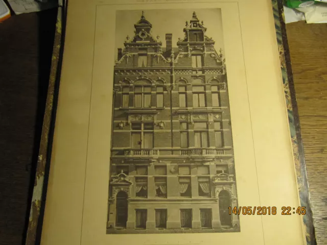 Planche Maisons Rue Appelmans Anvers 1891