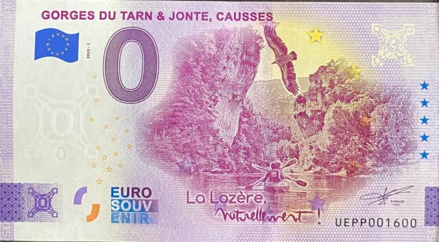 Banconota Reggiseno Del Tarn E Jontes Causses Francia 2023- Numero 1600