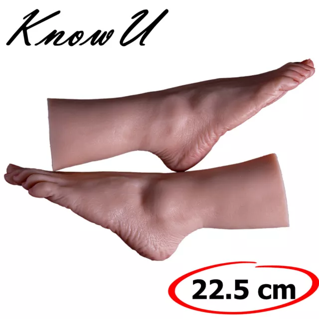 GOLD SILICONE FOOT Model Female Feet Realistic Display 22.5cm Toes