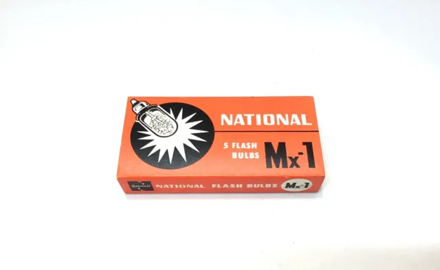 NATIONAL Mx-1 5 Flash Bulb Pack Of 5 - For Vintage Camera Use