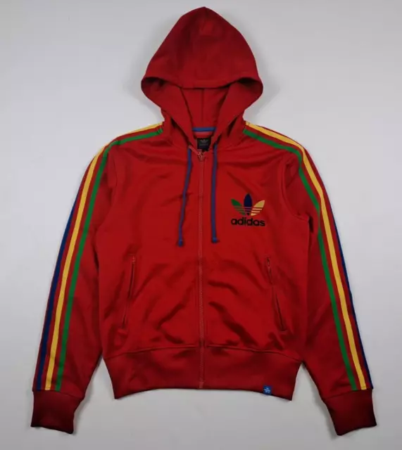 Adidas  grun red  Rasta  Tracksuit Jacket Track Top Vintage size S