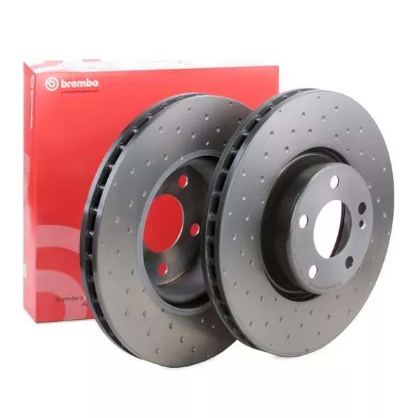 2x BREMBO 09.D527.23 Disco freno adatto per MERCEDES-BENZ C-Klasse Coupe (C205) 2